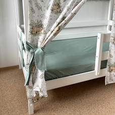 Крыша и шторы для кроватки домика ТД-43